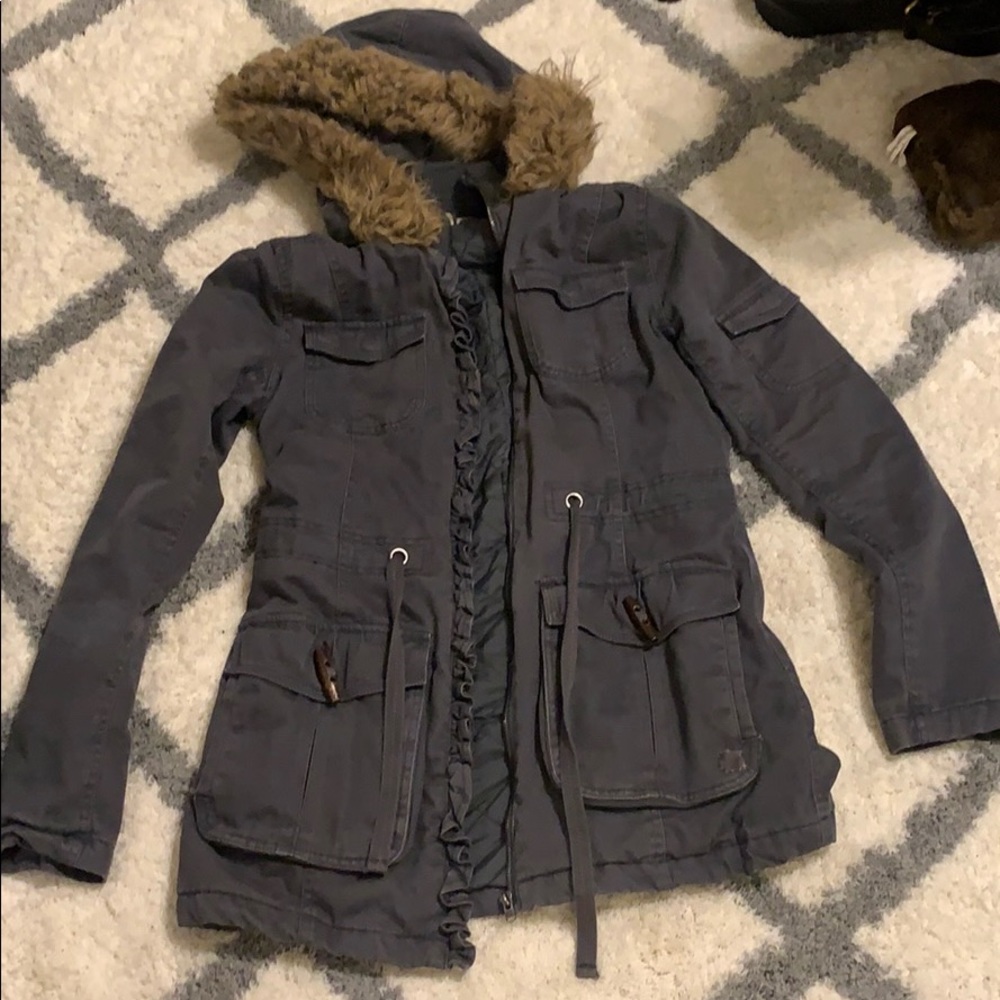 Roxy utility parka dark gray